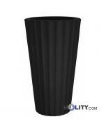 Vase aus Polyethylen h6438 schwarz
