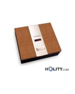 Hotelsafe mit Elektronik-Schloss mit Kunstlederbespannung h7680