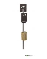 Hundestation-für-Parks-mit-Holzkorb-h8668