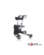 Rollator-mit-4-Rädern-mit-Sitz,-Tasche-und-Hebelbremse-h9942