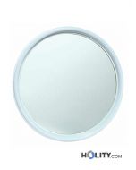 specchio ovale in plastica