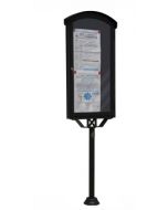 Werbe-/Infotafel als Stadtmobiliar aus Metall h140219
