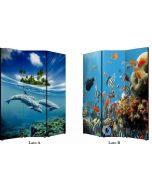 Paravent mit Meer-Design 11803