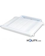Klappbarer Dusch-Sitz aus Kunststoff und Edelstahl h5625