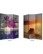 Foto-Paravent mit beidseitigem Aufdruck h11802