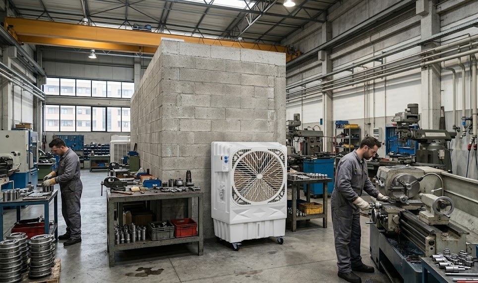Wie man eine Industriehalle kühlt: effektive Lösungen für große Flächen