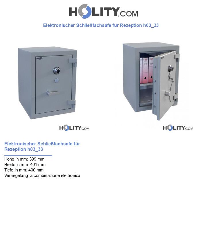 Elektronischer Schließfachsafe für Rezeption h03_33