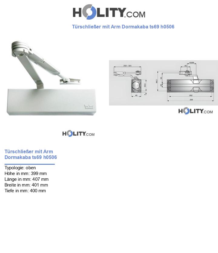 Türschließer mit Arm Dormakaba ts69 h0506