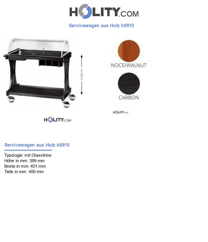 Servicewagen aus Holz h0910