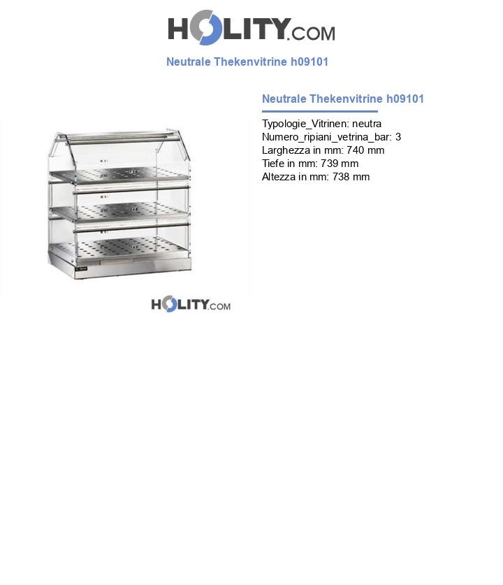 Neutrale Thekenvitrine h09101