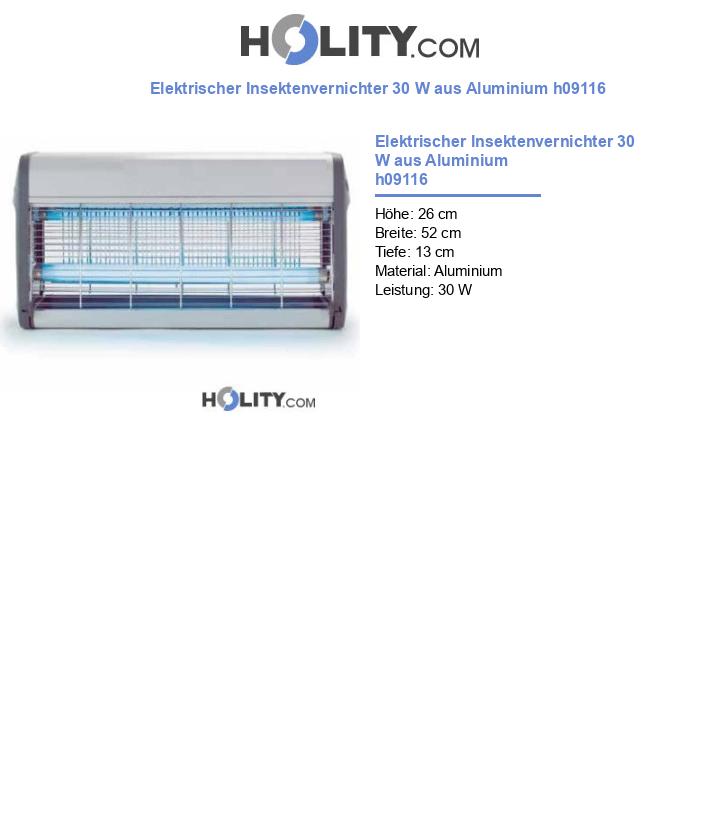 Elektrischer Insektenvernichter 30 W aus Aluminium h09116