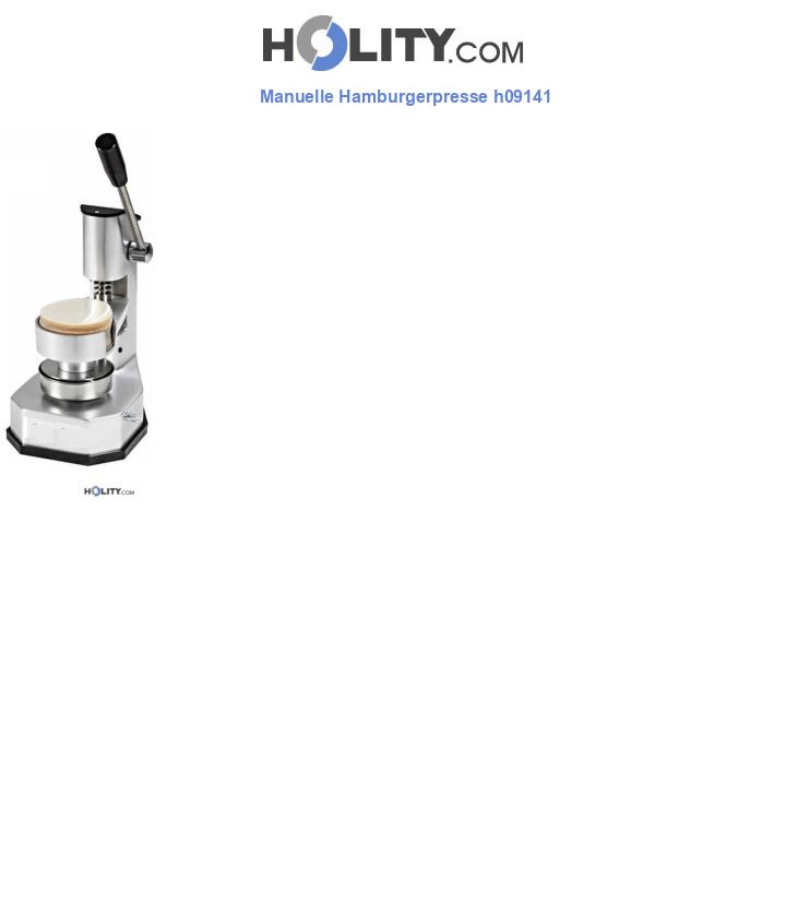 Manuelle Hamburgerpresse h09141
