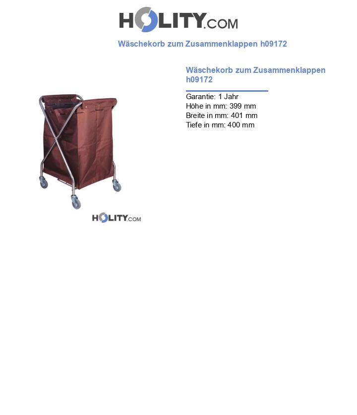 Wäschekorb zum Zusammenklappen h09172