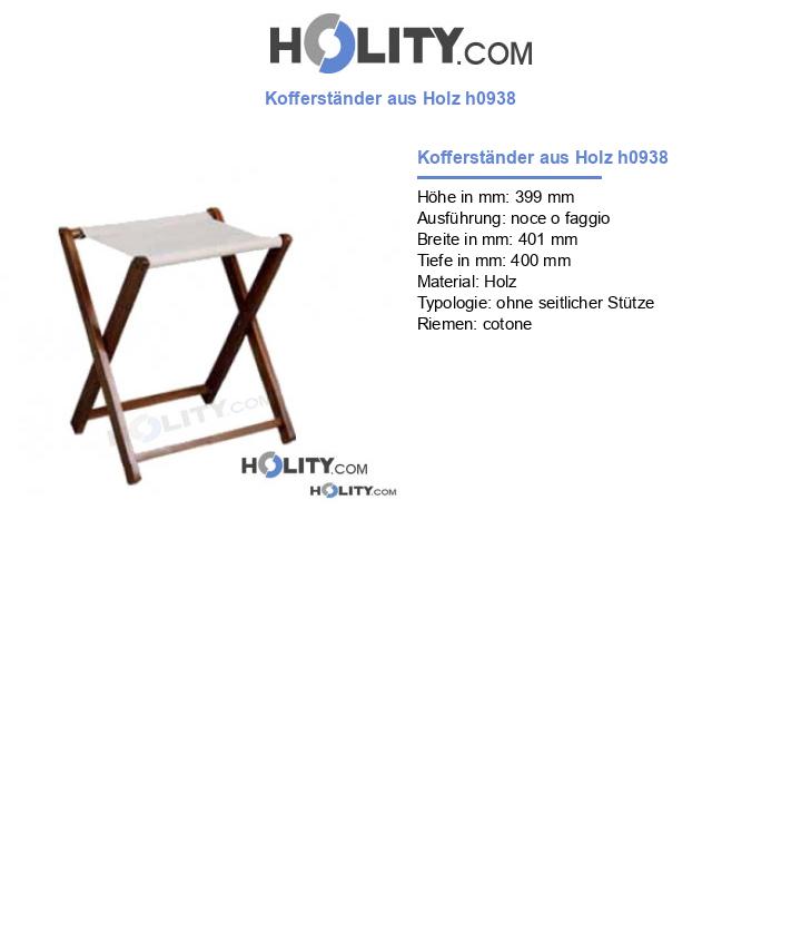 Kofferständer aus Holz h0938