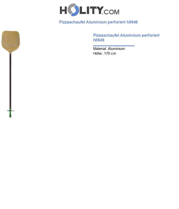 Pizzaschaufel Aluminium perforiert h0948