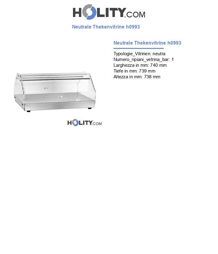 Neutrale Thekenvitrine h0993