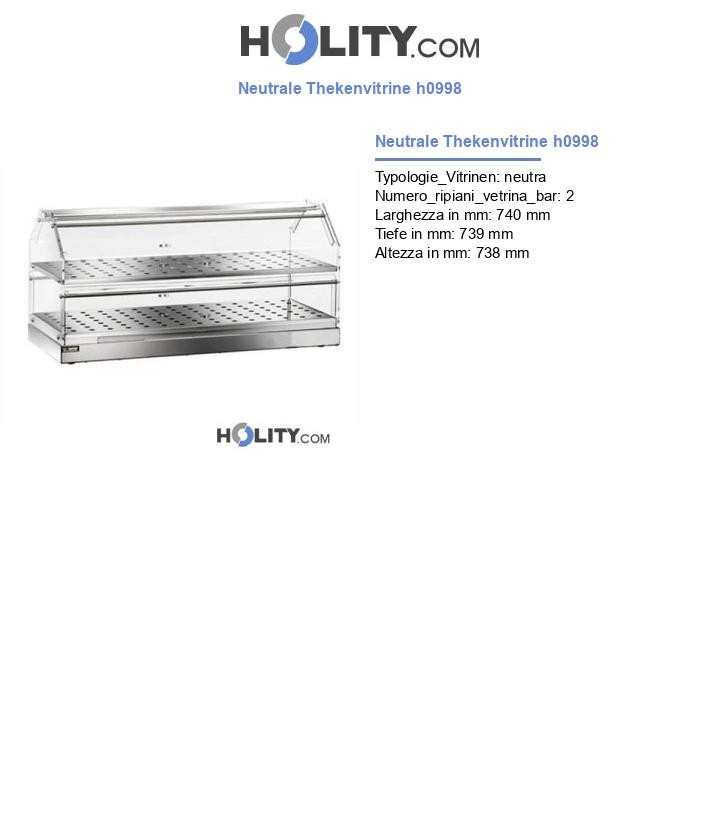 Neutrale Thekenvitrine h0998