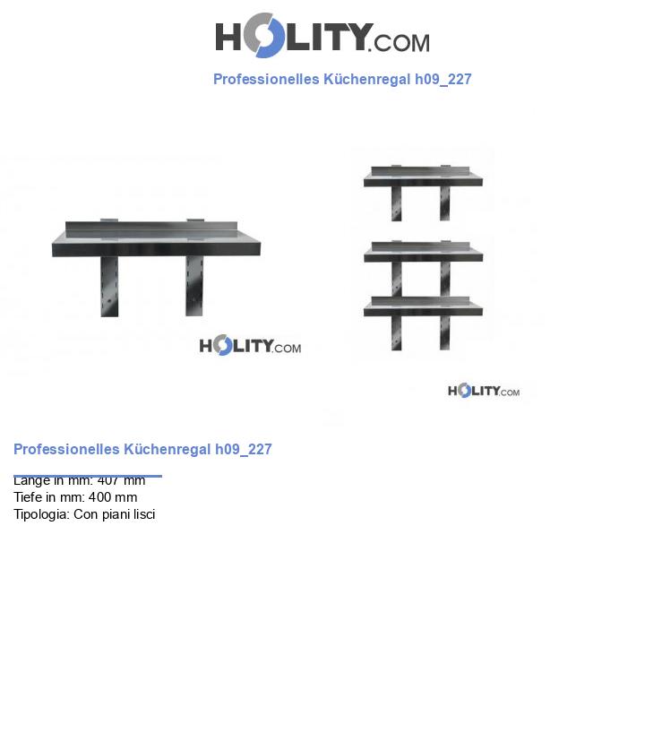 Professionelles Küchenregal h09_227
