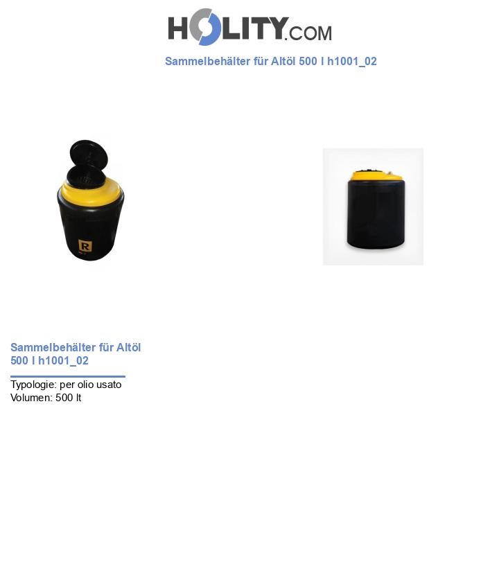 Sammelbehälter für Altöl 500 l h1001_02