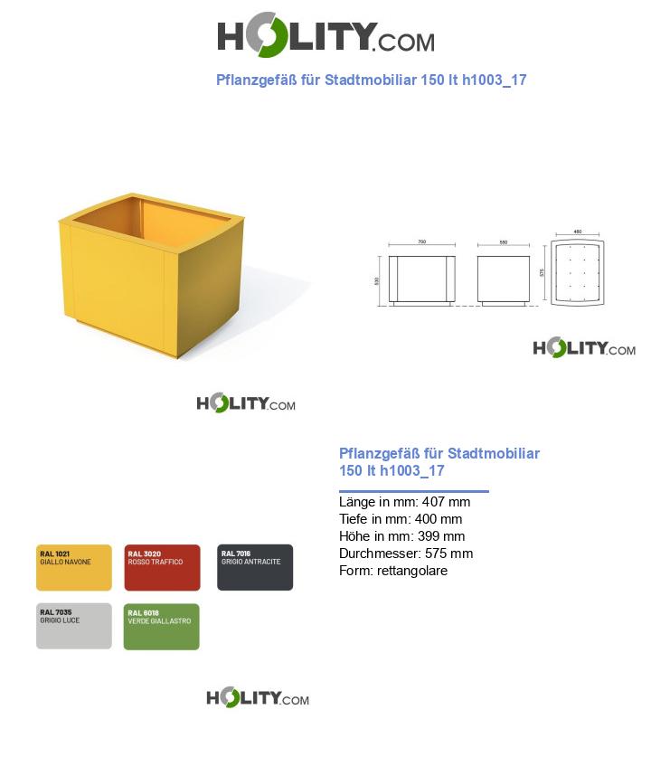 Pflanzgefäß für Stadtmobiliar 150 lt h1003_17