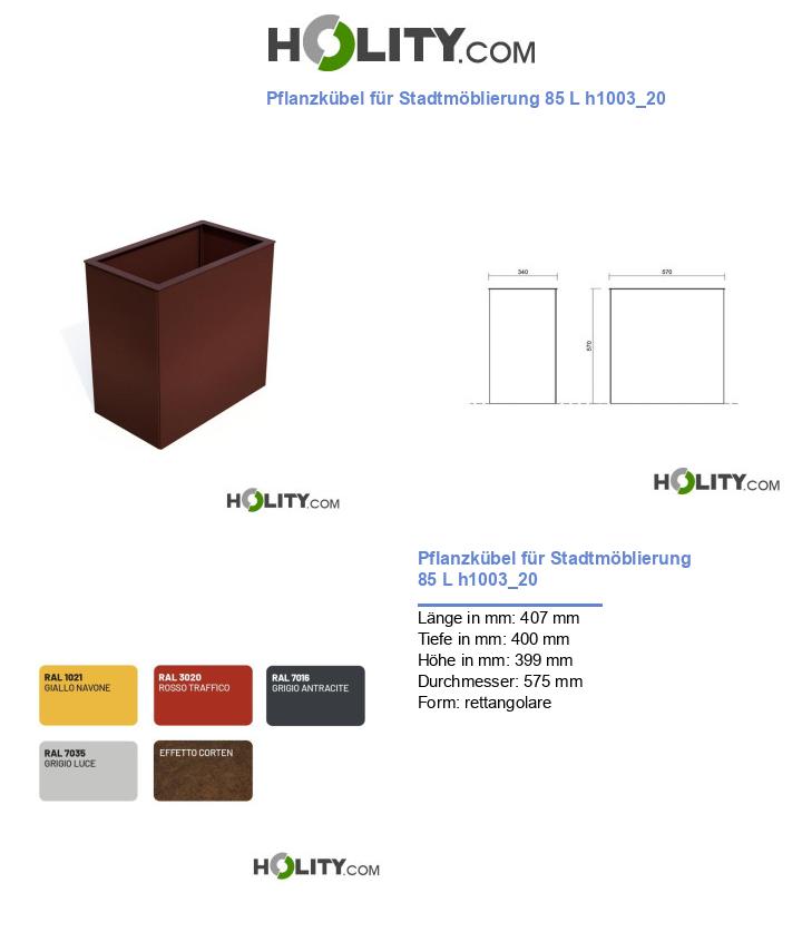 Pflanzkübel für Stadtmöblierung 85 L h1003_20