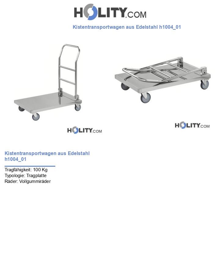 Kistentransportwagen aus Edelstahl h1004_01