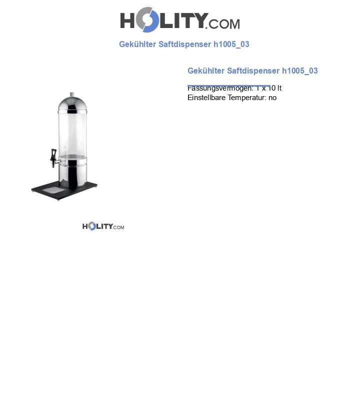 Gekühlter Saftdispenser h1005_03