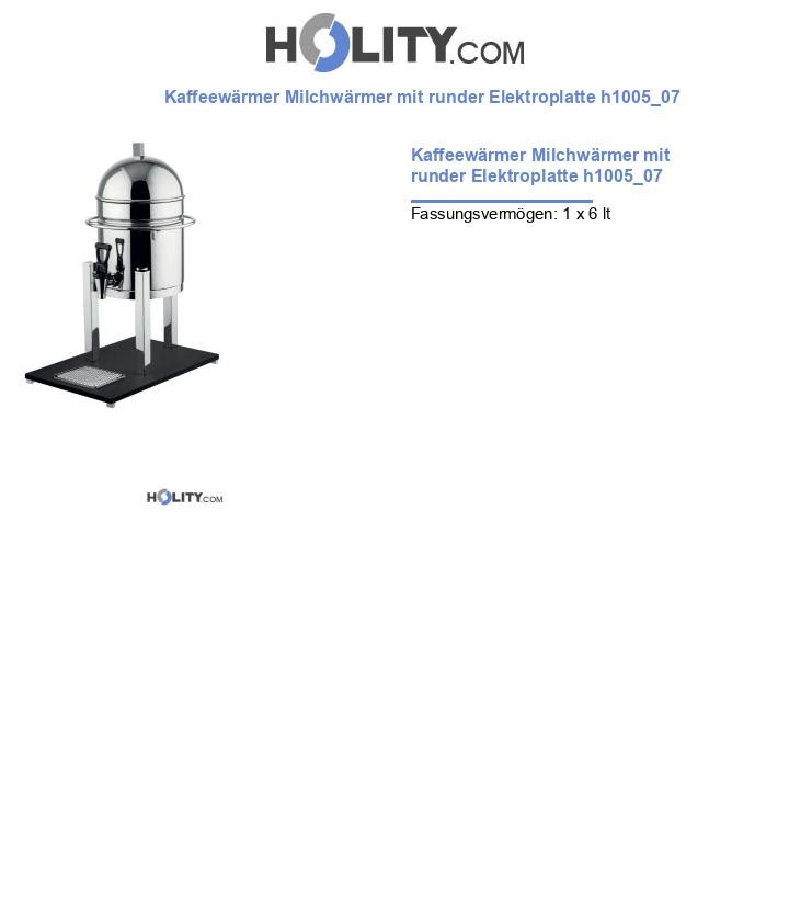 Kaffeewärmer Milchwärmer mit runder Elektroplatte h1005_07