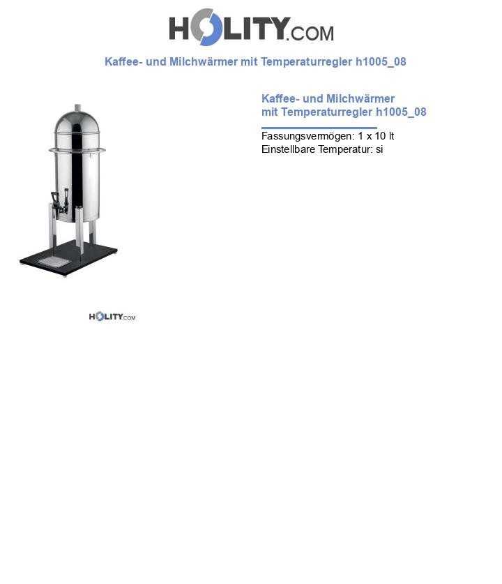 Kaffee- und Milchwärmer mit Temperaturregler h1005_08
