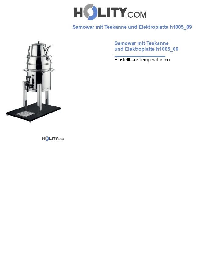 Samowar mit Teekanne und Elektroplatte h1005_09
