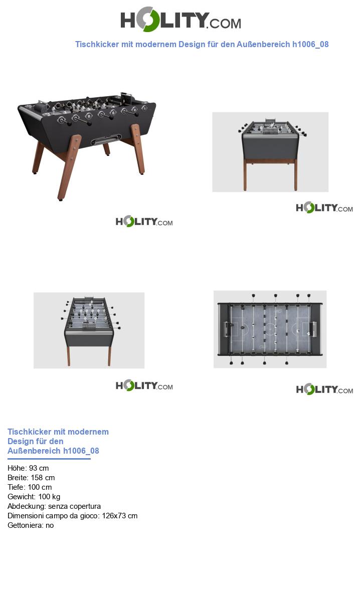 Tischkicker mit modernem Design für den Außenbereich h1006_08