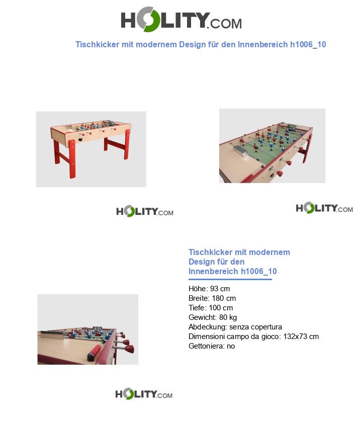 Tischkicker mit modernem Design für den Innenbereich h1006_10