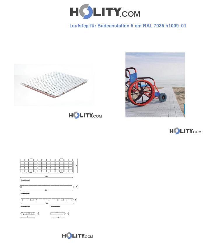Laufsteg für Badeanstalten 5 qm RAL 7035 h1009_01