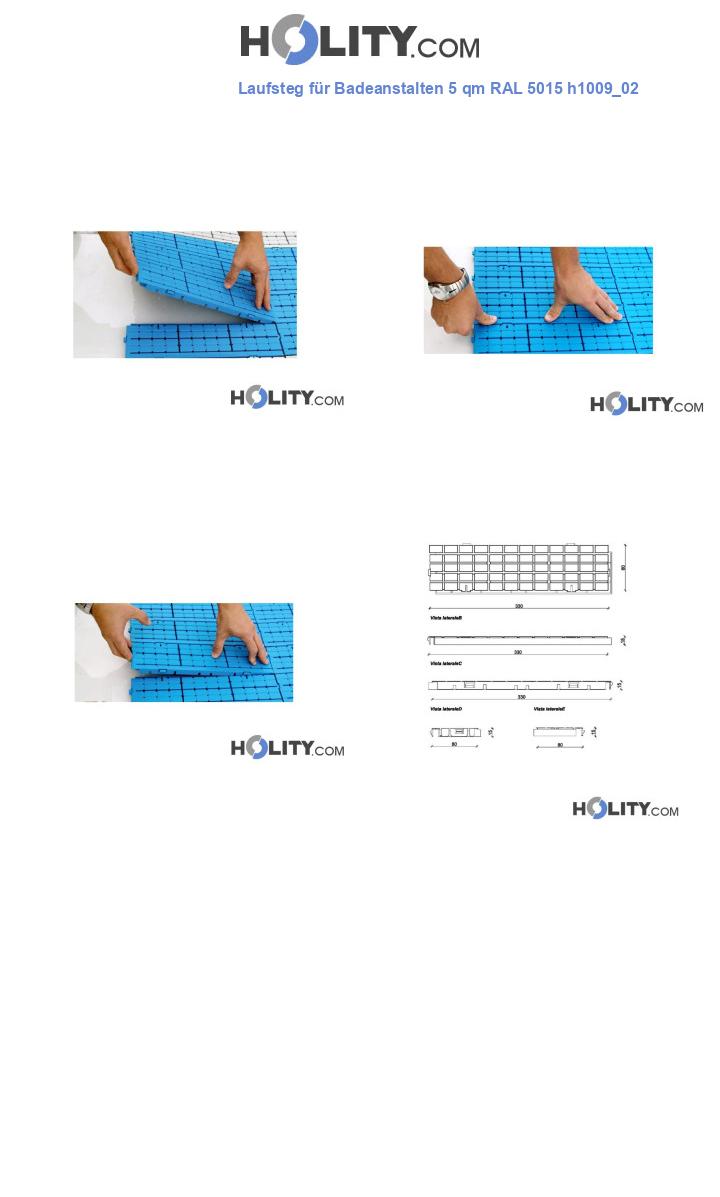 Laufsteg für Badeanstalten 5 qm RAL 5015 h1009_02