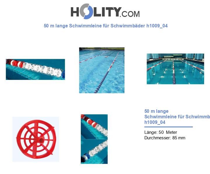 50 m lange Schwimmleine für Schwimmbäder h1009_04