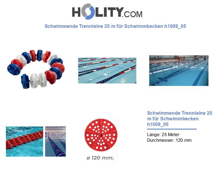 Schwimmende Trennleine 25 m für Schwimmbecken h1009_05