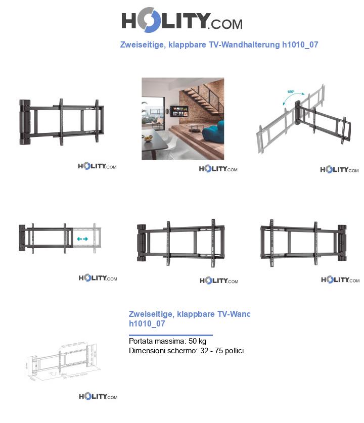 Zweiseitige, klappbare TV-Wandhalterung h1010_07