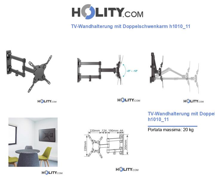 TV-Wandhalterung mit Doppelschwenkarm h1010_11