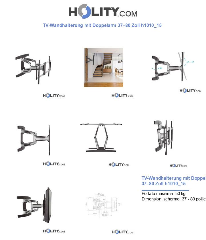 TV-Wandhalterung mit Doppelarm 37–80 Zoll h1010_15