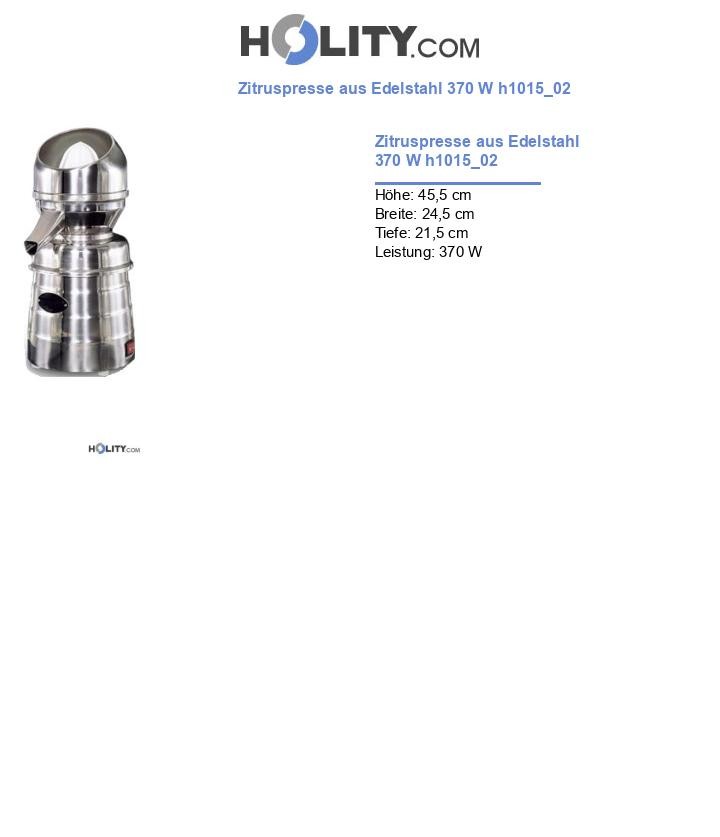 Zitruspresse aus Edelstahl 370 W h1015_02