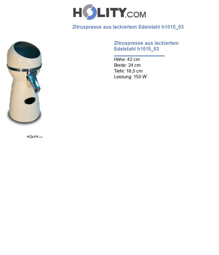 Zitruspresse aus lackiertem Edelstahl h1015_03
