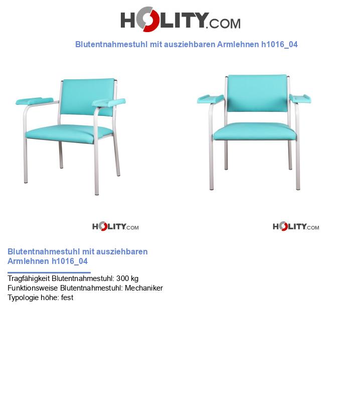 Blutentnahmestuhl mit ausziehbaren Armlehnen h1016_04