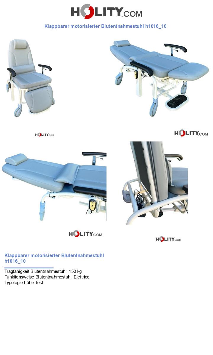 Klappbarer motorisierter Blutentnahmestuhl h1016_10