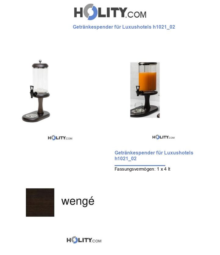 Getränkespender für Luxushotels h1021_02