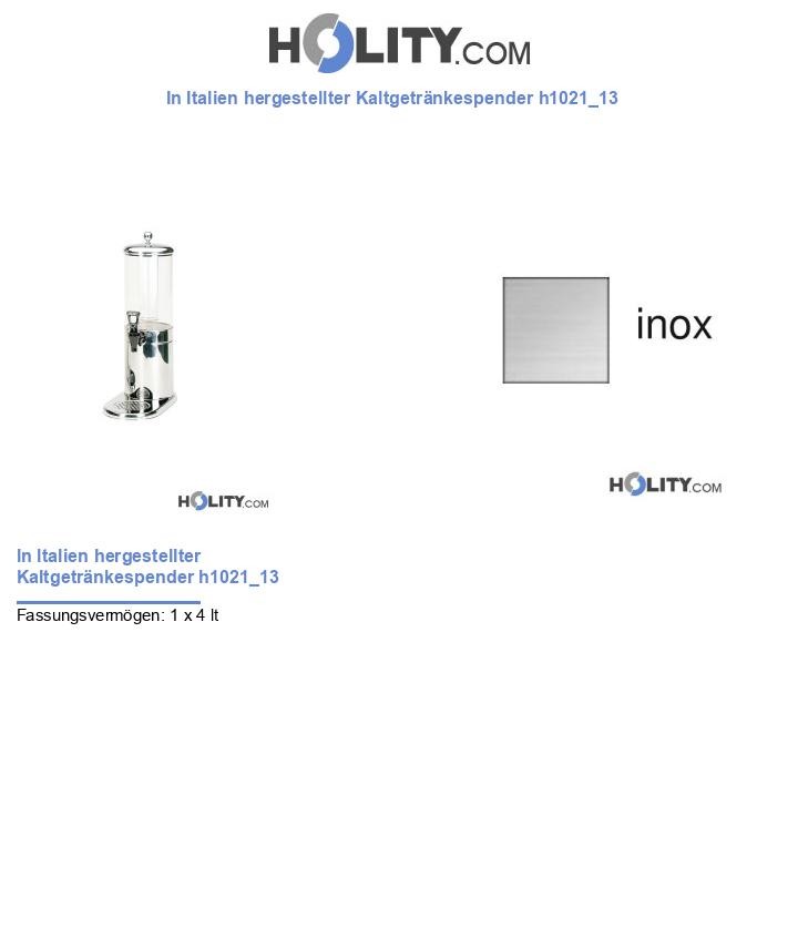 In Italien hergestellter Kaltgetränkespender h1021_13
