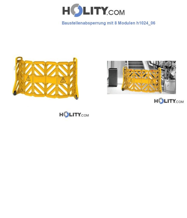 Baustellenabsperrung mit 8 Modulen h1024_06