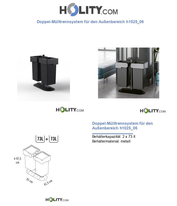 Doppel-Mülltrennsystem für den Außenbereich h1025_06