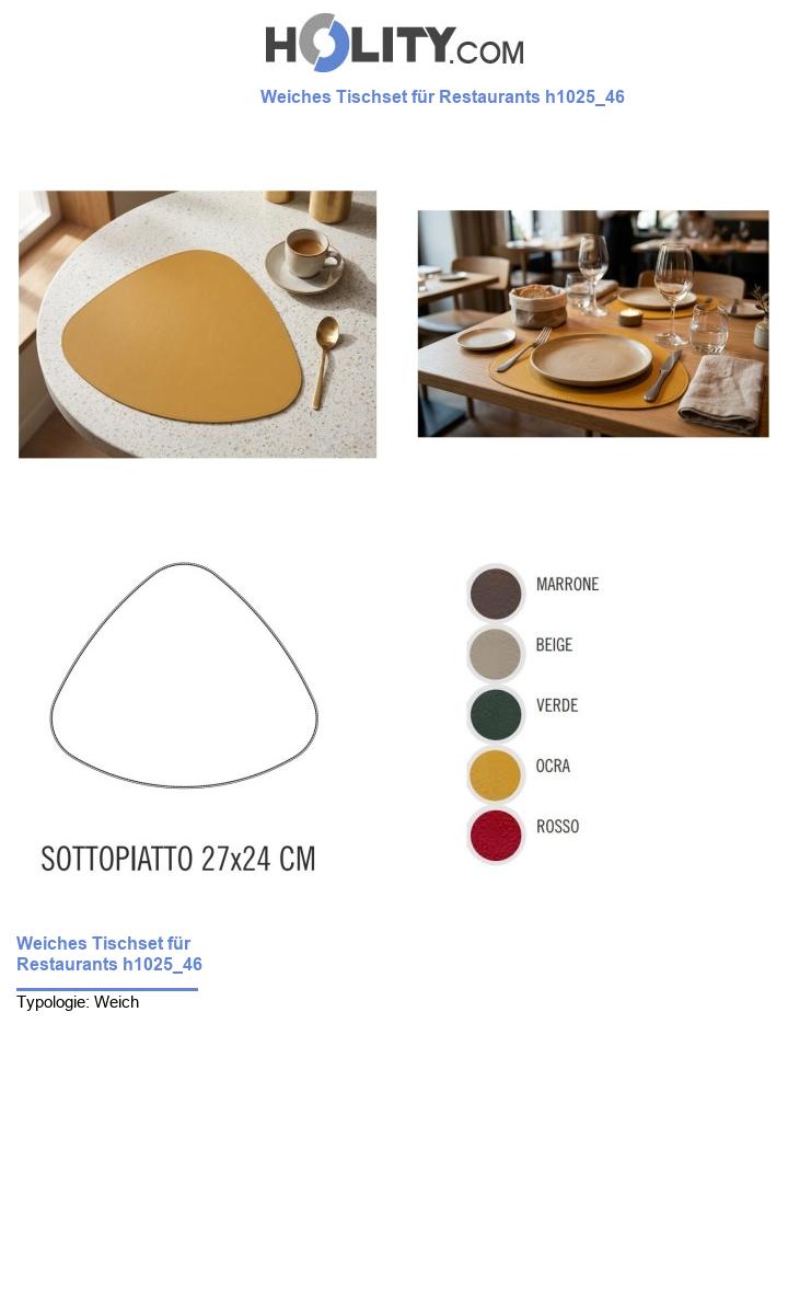 Weiches Tischset für Restaurants h1025_46
