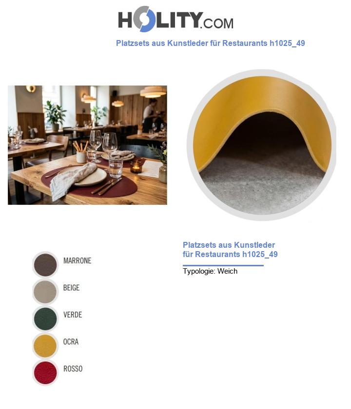 Platzsets aus Kunstleder für Restaurants h1025_49