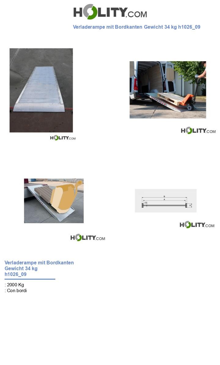 Verladerampe mit Bordkanten Gewicht 34 kg h1026_09